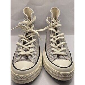 Converse All Star Chuck Taylor Size 9 Pinstripe Grey And White New Sample Sale
